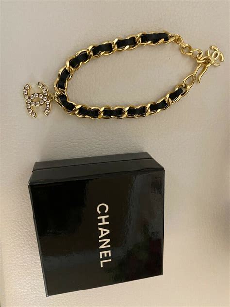 gold and black chanel|chanel gold bracelet price.